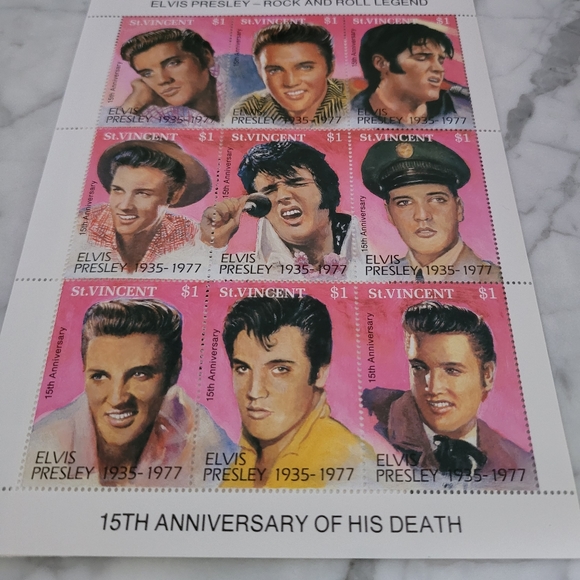 ⭐️ 4 Sheets of Elvis stamps ⭐️ - Picture 2 of 4